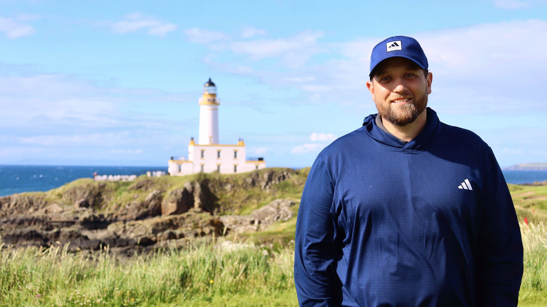 Daniele Cabriles en la costa de Ayrshire