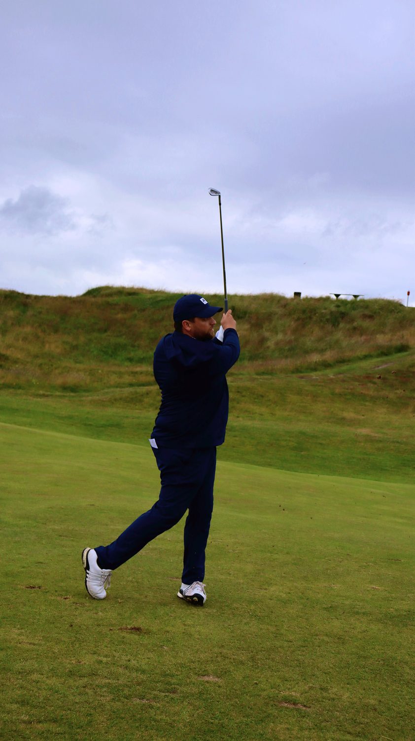 Daniele Cabriles jugando en Royal Troon